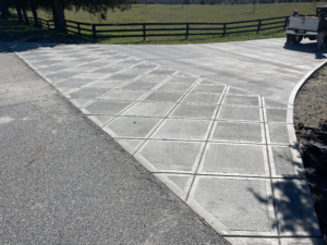 poured cement driveway near fountain inn sc